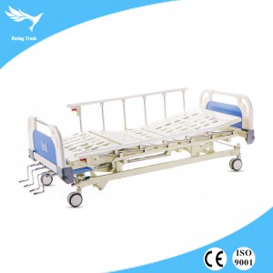 100% Original Factory Apparatus Trolley With Power Socket -
 Manual Five functions hospital Bed(YRT-H19-1) – Yangruting