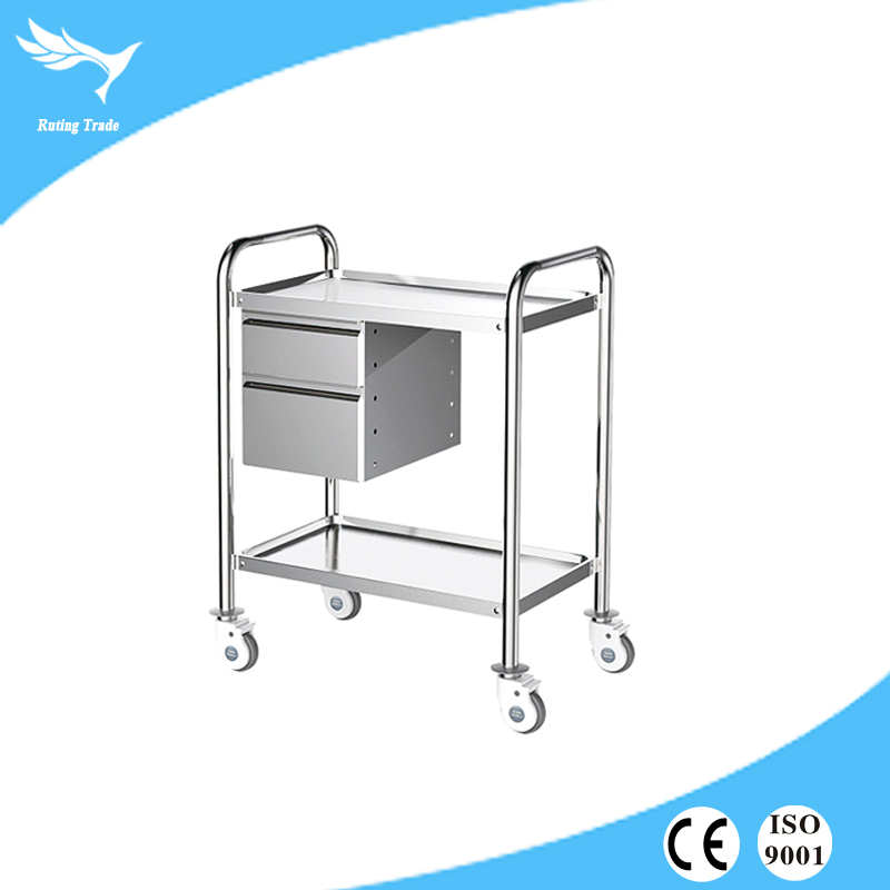 Short Lead Time for Hospital Trolley Cart - Stainless steel trolley (YRT-T15) – Yangruting