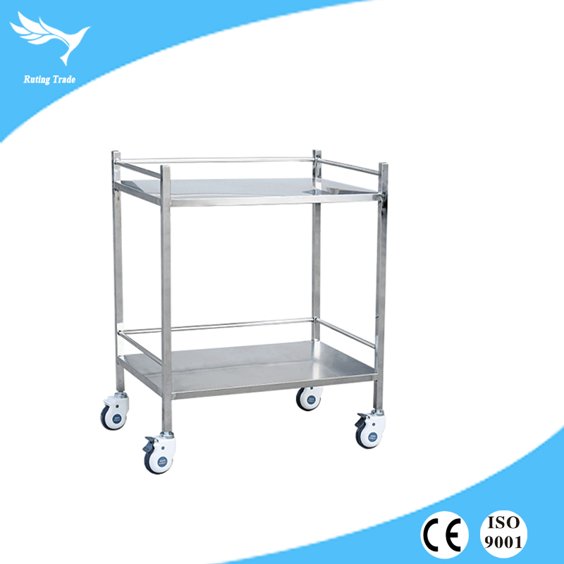 China Supplier Hospital Emergency Patient Trolley -
 Stainless steel trolley (YRT-T10) – Yangruting