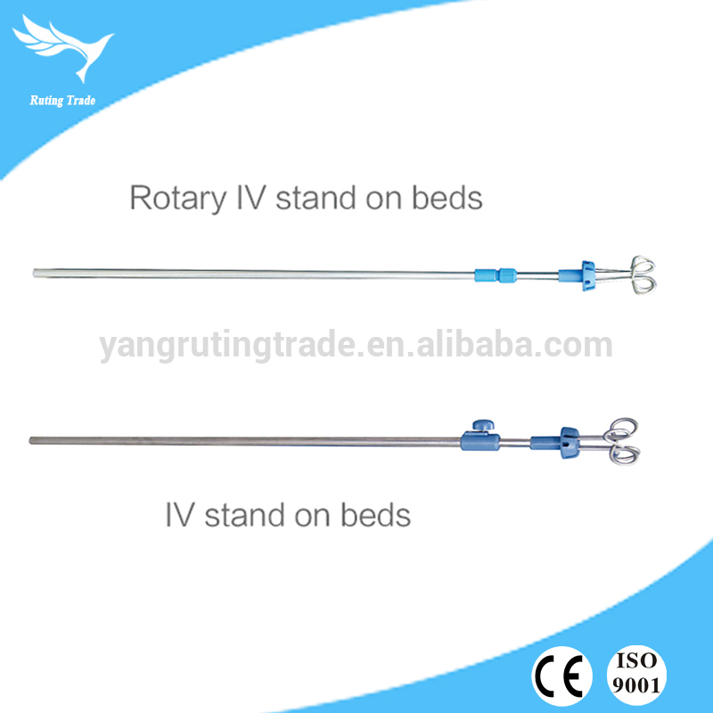 factory customized Steel Record Cart -
 304 Stainless steel hospital IV pole stand on bed – Yangruting