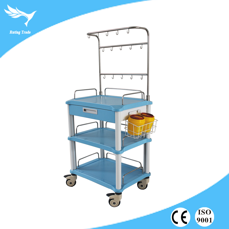 Factory Free sample Cost Resuscitation Crash Carts -
 IV pole trolley (YRT-T03-17) – Yangruting